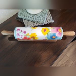 PW rolling pin and wooden holder